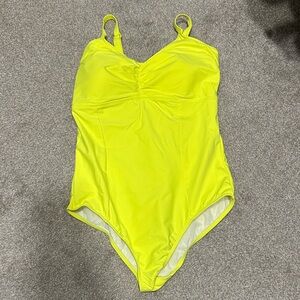 Torrid Neon Yellow One Piece Swimsuit